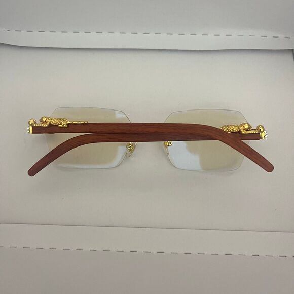 Clear Fashion Trend Sunglasses Rimless Luxury Sunglasses Driving Travel Glasses - Picture 9 of 9